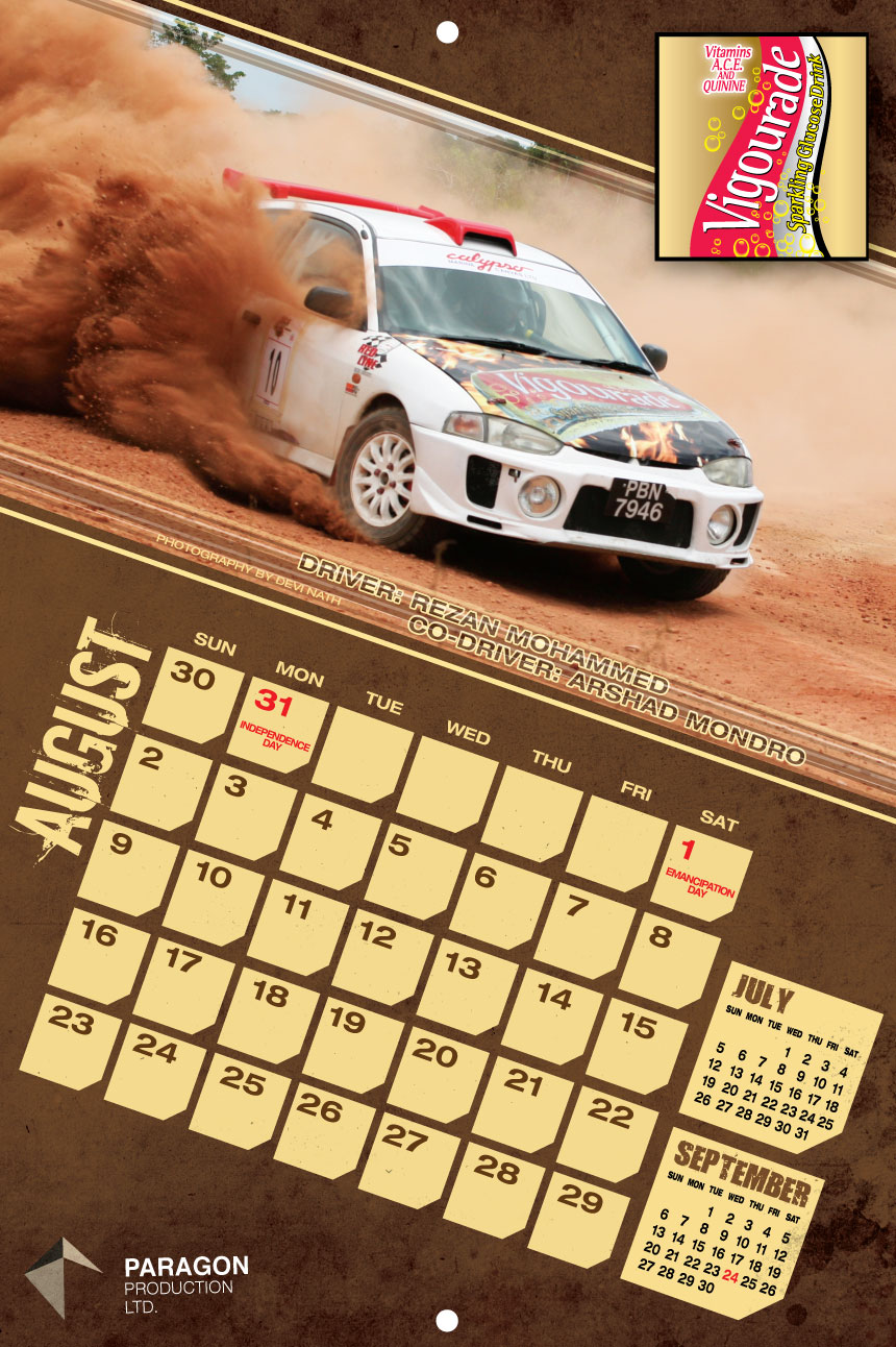 Vigourade Calendar