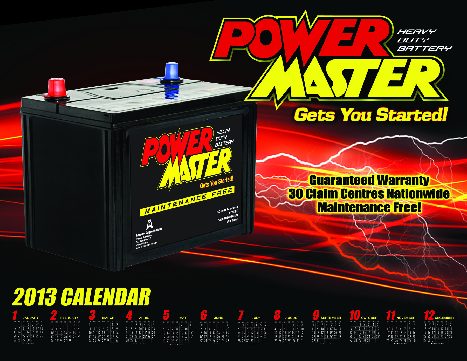 PowerMaster ACL Calendar